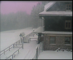 Terasa horského hotelu