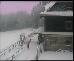 Terasa horského hotelu