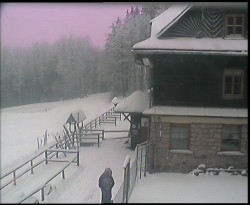 Terasa horského hotelu