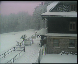 Terasa horského hotelu