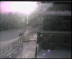 Terasa horského hotelu