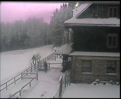 Terasa horského hotelu