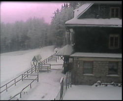 Terasa horského hotelu