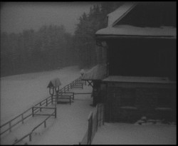 Terasa horského hotelu