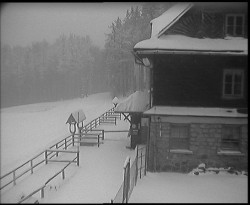 Terasa horského hotelu
