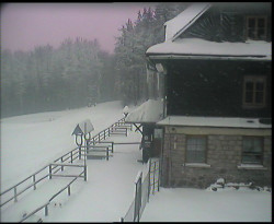 Terasa horského hotelu