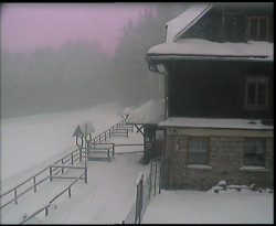 Terasa horského hotelu