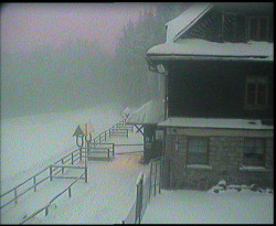 Terasa horského hotelu