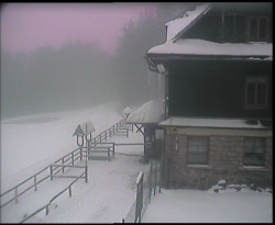 Terasa horského hotelu