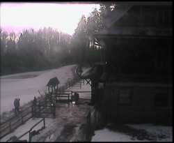 Terasa horského hotelu