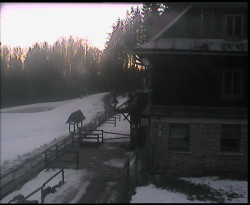 Terasa horského hotelu