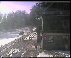 Terasa horského hotelu