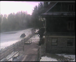 Terasa horského hotelu