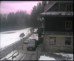 Terasa horského hotelu