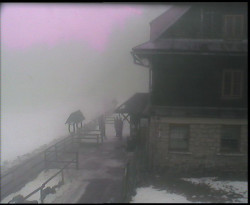 Terasa horského hotelu