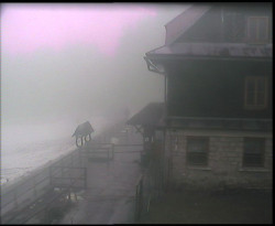 Terasa horského hotelu