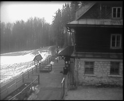 Terasa horského hotelu