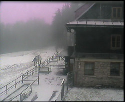 Terasa horského hotelu