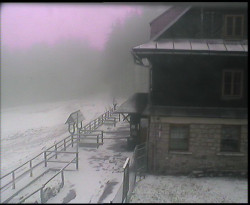 Terasa horského hotelu