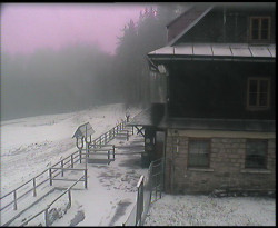 Terasa horského hotelu