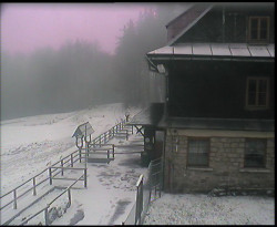 Terasa horského hotelu