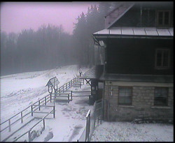 Terasa horského hotelu