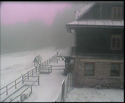 Terasa horského hotelu