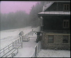 Terasa horského hotelu