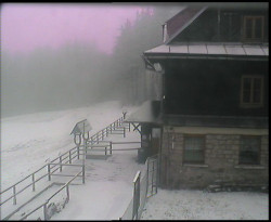 Terasa horského hotelu