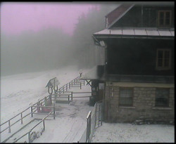 Terasa horského hotelu