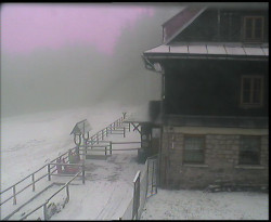 Terasa horského hotelu