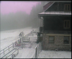 Terasa horského hotelu