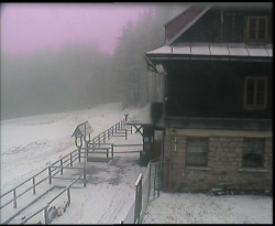 Terasa horského hotelu