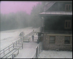 Terasa horského hotelu