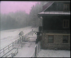 Terasa horského hotelu