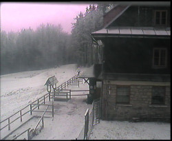 Terasa horského hotelu