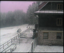 Terasa horského hotelu