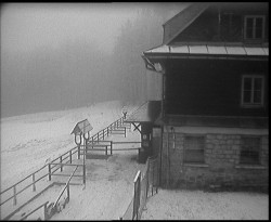 Terasa horského hotelu