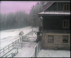 Terasa horského hotelu