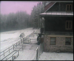 Terasa horského hotelu