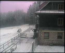 Terasa horského hotelu