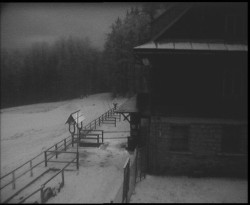 Terasa horského hotelu