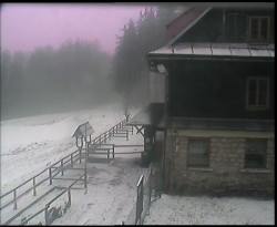 Terasa horského hotelu