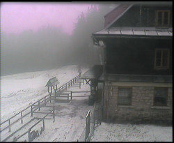 Terasa horského hotelu