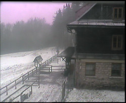 Terasa horského hotelu