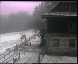 Terasa horského hotelu