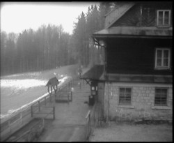 Terasa horského hotelu