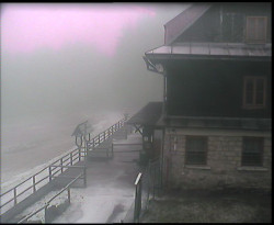 Terasa horského hotelu