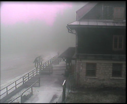 Terasa horského hotelu