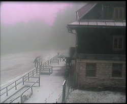 Terasa horského hotelu